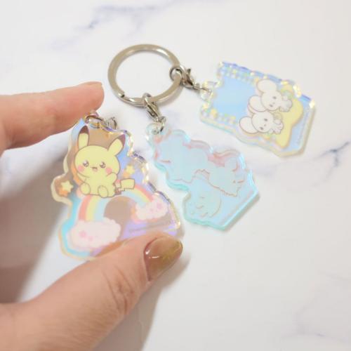 【7種セット】ポケモン つながるアクリルキーホルダーコレクション ヴィンテージゲーム・おもちゃ・グッズ - 【7種セット】ポケモン