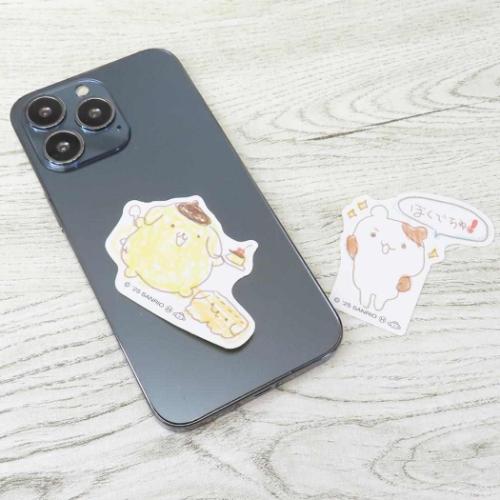 ポムポムプリン ステッカー2枚セット ダイカットシール チームプリン