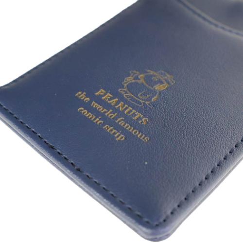 定期入れ シングルパスケース スヌーピー ワンポイントエンボス NV ピーナッツ マリモクラフト
