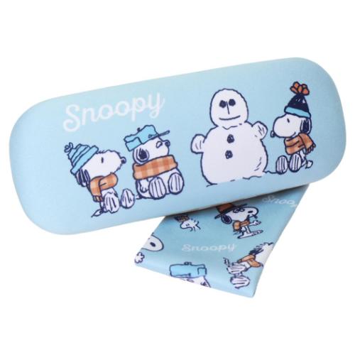 スヌーピー グッズ 眼鏡ケース ピーナッツ キャラクター クロス付きメガネケース