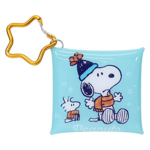 PEANUTS スヌーピー ミニポーチ クリアマルチケースSS BL ピーナッツ