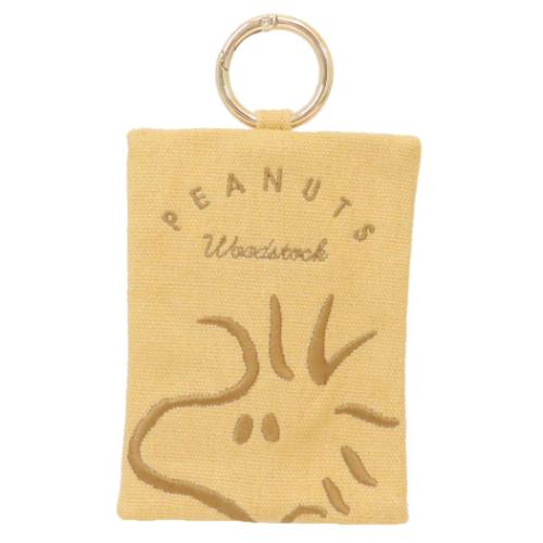 スヌーピー ミニポーチ カラビナ付きミニポーチ ウッドストック Myselect ピーナッツ