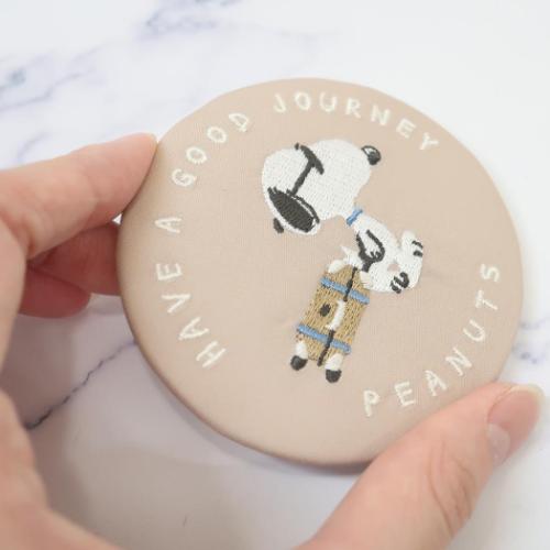 PEANUTS スヌーピー 手鏡 刺繍缶ミラー journey ジョー クール