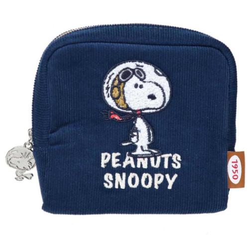 スヌーピー ピーナッツ キャラクター コスメポーチ サガラスクエアポーチ アストロ