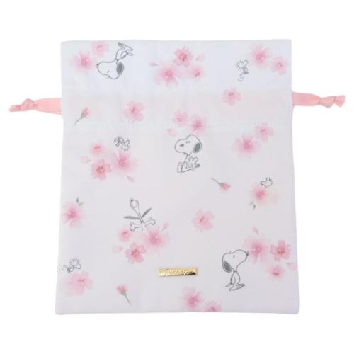 巾着 巾着袋 スヌーピー ピーナッツ WH マリモクラフト 小物入れ キャラクター