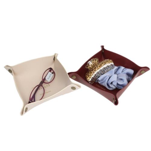 スヌーピー ピーナッツ キャラクター 卓上収納 メガネトレー BR ハット