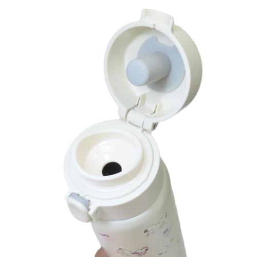保温保冷水筒 ステンレスワンプッシュボトル 480ml スヌーピー