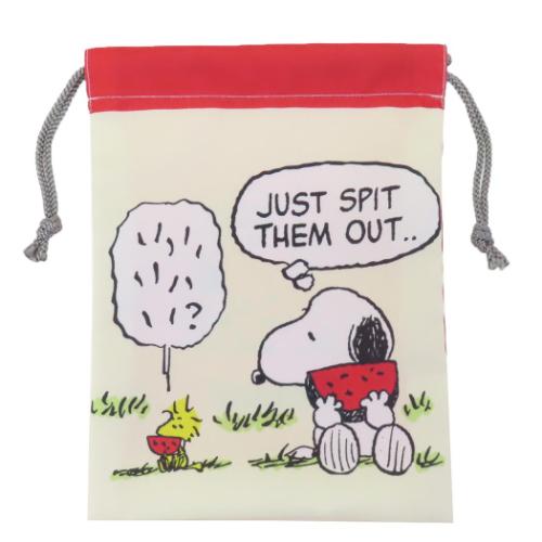 スヌーピー グッズ 巾着袋 ピーナッツ キャラクター マチ付ききんちゃくポーチ