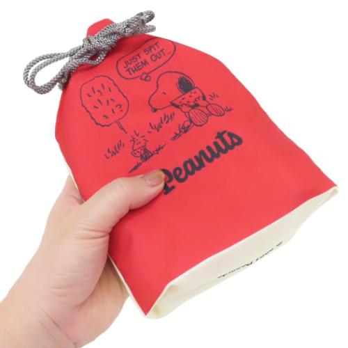 スヌーピー グッズ 巾着袋 ピーナッツ キャラクター マチ付ききんちゃくポーチ