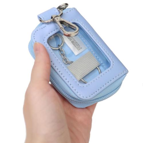 norienomoto キーケース ピンク×ブルー×オフホワイト norienomoto キーケース ピンク×ブルー×オフホワイト