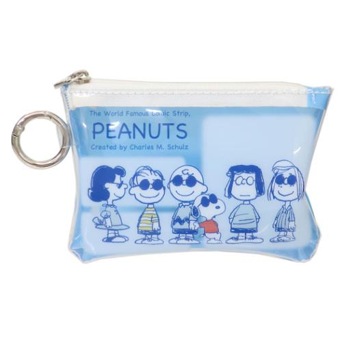 スヌーピー グッズ ミニポーチ キャラクター PVCミニポーチ みずいろ