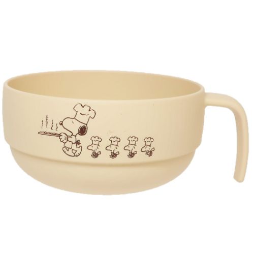 マグカップ スタッキングスープマグ スヌーピー コック柄 ピーナッツ マリモクラフト スープカップ プラスチック 食器 キャラクター