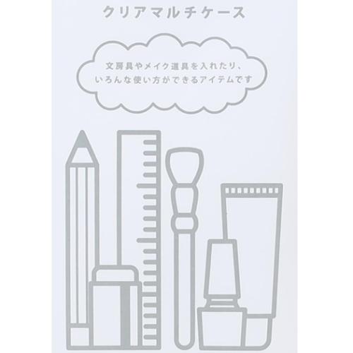 クリアマルチケース クリアポーチ スヌーピー ピーナッツ フレンズ マリモクラフト 小物入れ キャラクター