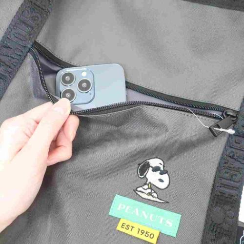 ボストンバッグ RE-PET ロールボストン スヌーピー GY ジョークール マリモクラフト ピーナッツ レジャー 旅行かばん