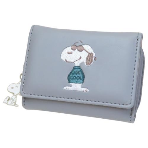 スヌーピー グッズ ミニウォレット キャラクター コンパクト三つ折り財布 GY ジョークール