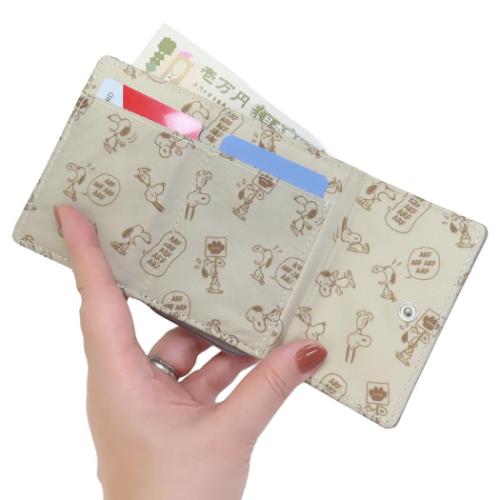 スヌーピー グッズ ミニウォレット キャラクター コンパクト三つ折り財布 GY ジョークール