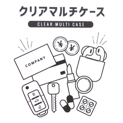 スヌーピー グッズ ミニポーチ ピーナッツ キャラクター クリアマルチケースSS