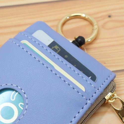 キーケース＆定期入れ リール付きキー＆パスポーチ スヌーピー 刺繍 BL