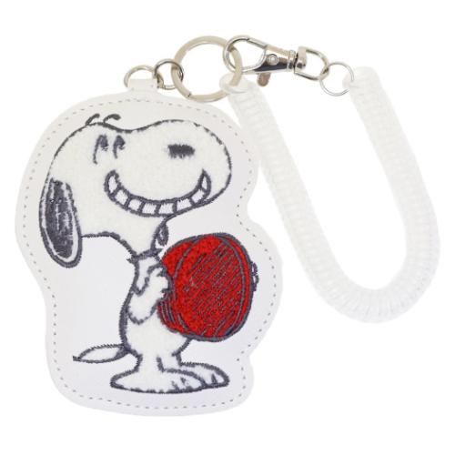 PEANUTS スヌーピー 定期入れ ダイカット刺繍パスケース WH ピーナッツ