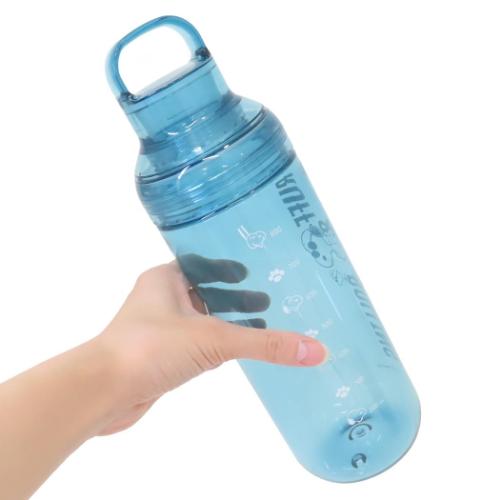 PEANUTS スヌーピー クリアウォーターボトル1000ml 水筒 BL ピーナッツ