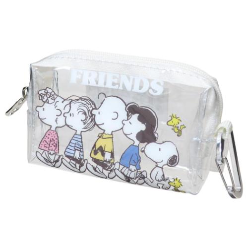 スヌーピー キャラクター クリアポーチ クリアミニポーチ SNOOPY＆FRIENDS BE ピーナッツ