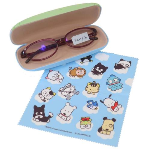 クロス付きメガネケース 眼鏡ケース タマ＆フレンズxサンリオキャラクターズ BL サンリオ マリモクラフト ハードタイプ キャラクター