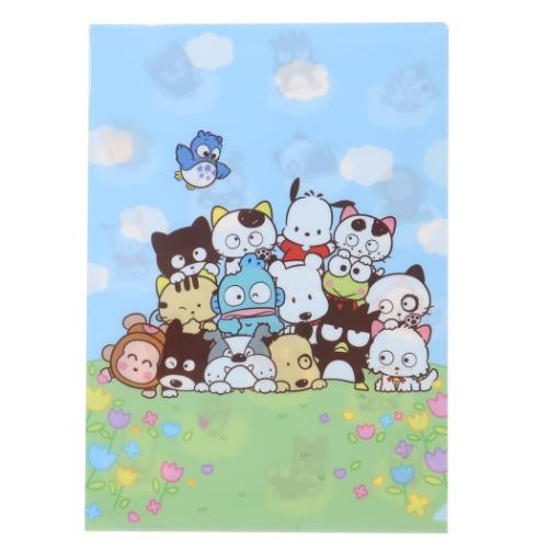 タマ＆フレンズxサンリオキャラクターズ グッズ クリアフォルダー サンリオ キャラクター A4シングルクリアファイル