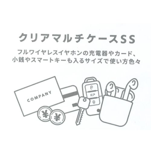 ミニポーチ クリアマルチケースSS トムとジェリー PUピクセルドット ワーナーブラザース マリモクラフト