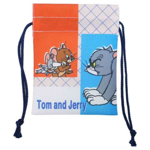 トムとジェリー グッズ 巾着袋 キャラクター 豆巾着 トムとジェリーとタフィー
