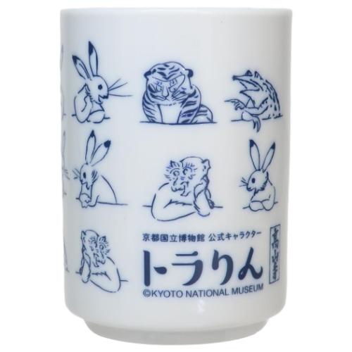 鳥獣戯画Xトラりん 湯呑み 湯呑 キャラクター 整列 : キャラクターの