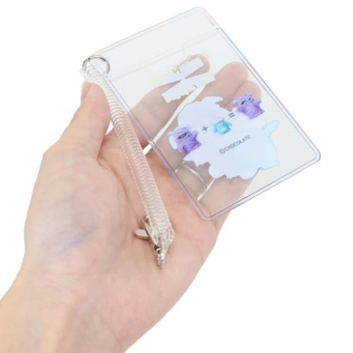 定期入れ ホイッピ＆ラッピ コイル付きクリアパスケース マリモクラフト