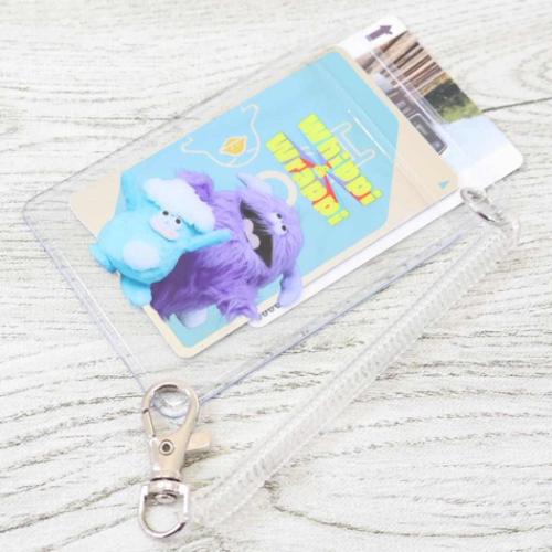 定期入れ ホイッピ＆ラッピ コイル付きクリアパスケース マリモクラフト