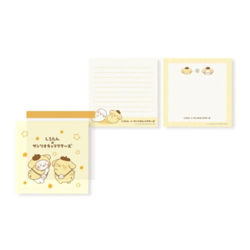 ポムポムプリン メモ帳 サンリオキャラクターズ スクエアメモ シロタン