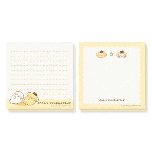 ポムポムプリン メモ帳 サンリオキャラクターズ スクエアメモ シロタン