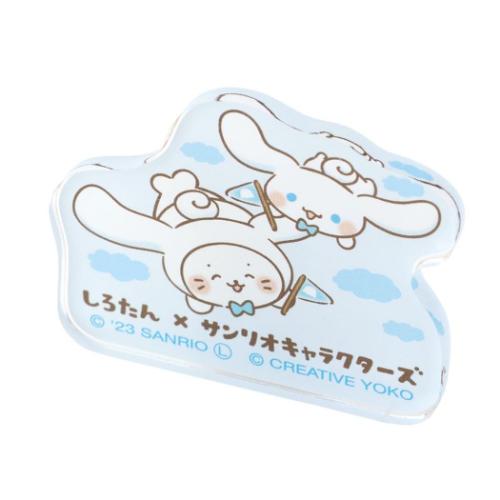 サンリオキャラクターズ✖しろたんアクリルクリップ6個セット新品未開封 クリップ サンリオキャラクターズ アクリルクリップ シロタン シナモン