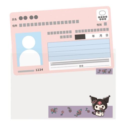 クロミ マイナカードクリアケース カードケース 顔見え 6枚入り サンリオ キャラクター グッズ