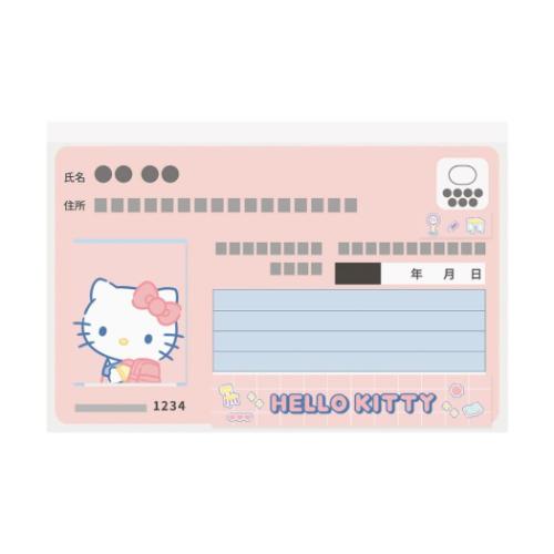 ハローキティ サンリオ キャラクター カードケース マイナカードクリアケース 顔隠し 6枚入り