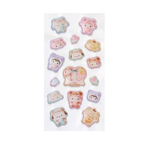 ぷくっとシール サンリオキャラクターズ シールシート サンリオ エムプラン