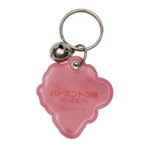 ハローキティ キーリング 自転車キーホルダー 部活シリーズ バドミントン部 サンリオ エムプラン 自転車用 紛失予防
