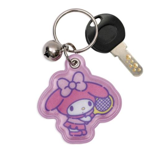 マイメロディ 自転車キーホルダー 部活シリーズ キーリング テニス部