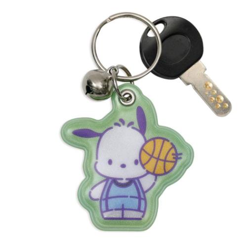 ポチャッコ 自転車キーホルダー 部活シリーズ サンリオ キーリング キャラクター バスケットボール部