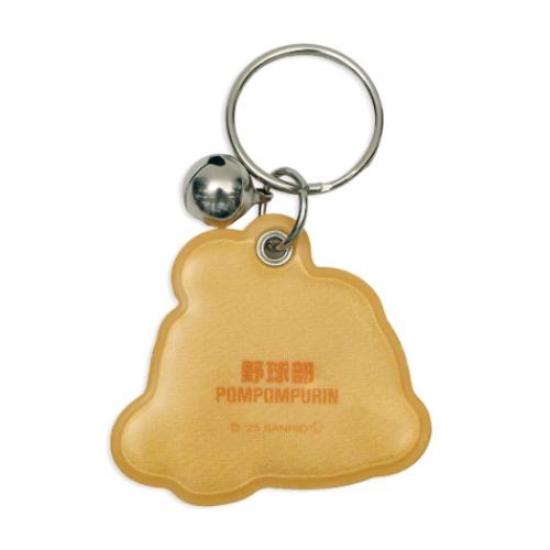 ポムポムプリン キャラクター キーリング 自転車キーホルダー 部活シリーズ 野球部 サンリオ グッズ