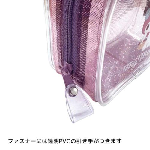 キラキラボックスポーチ クリアポーチ マイメロディ エムプラン