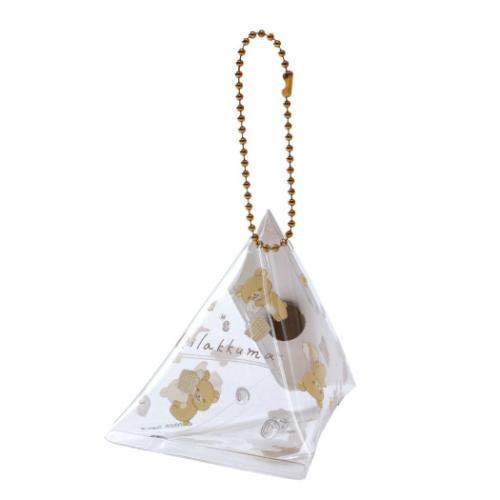 リラックマ グッズ ミニポーチ キャラクター 三角テトラ型ミニポーチ A