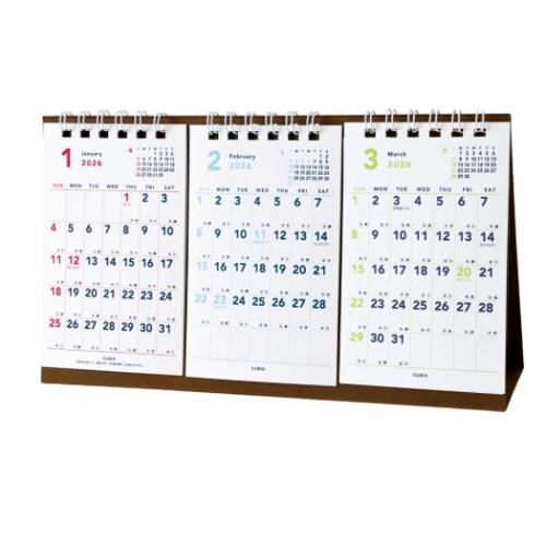 DEFENDER 2026年カレンダー　卓上カレンダー　3点セット 卓上カレンダー2026年 2026 Calendar 卓上3か月スケジュール トライ