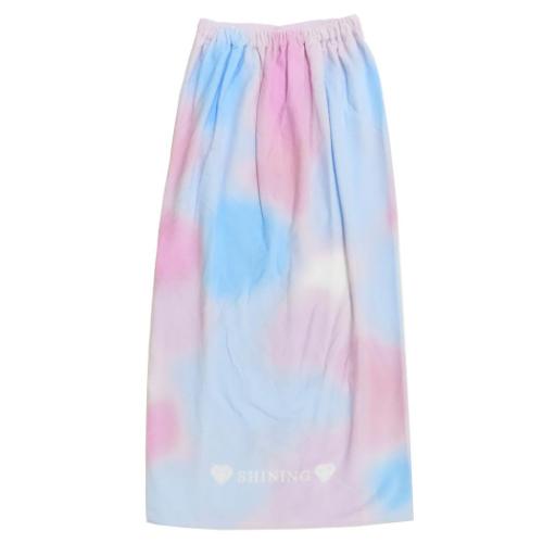 ラップタオル サンハート 100丈マキタオル 100cm丈巻き巻きタオル パステルグラデーション 海プール 着替えタオル