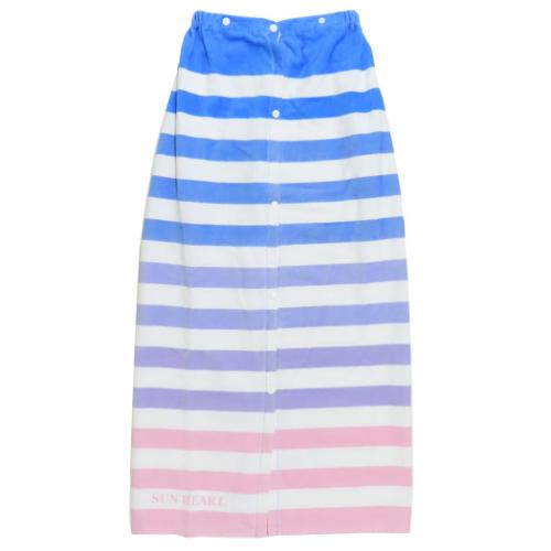 100丈マキタオル 100cm丈巻き巻きタオル サンハート ラップタオル 丸眞 サンセットグラデーション