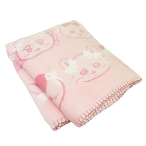 ちいかわ オパール加工ブランケット ひざ掛け毛布 キャラクター リボン