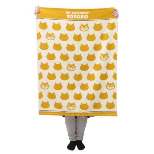 となりのトトロ お昼寝ケット スタジオジブリ キッズタオルケット キャラクター ネコバスシルエット