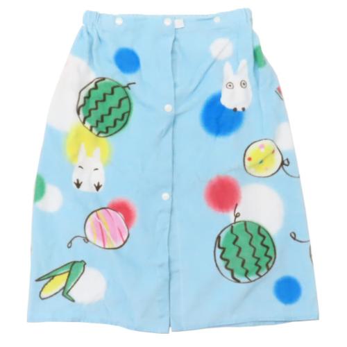 となりのトトロ 60丈マキタオル 60cm丈巻き巻きタオル スタジオジブリ ラップタオル キャラクター トトロと夏休み 丸眞